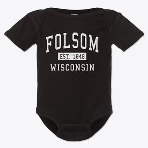 Folsom Wisconsin Classic Established Baby Onesie
