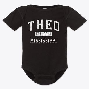 Theo Mississippi Classic Established Baby Onesie