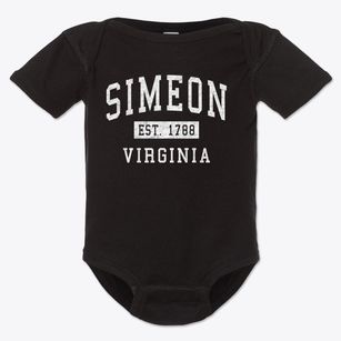 Simeon Virginia Classic Established Baby Onesie