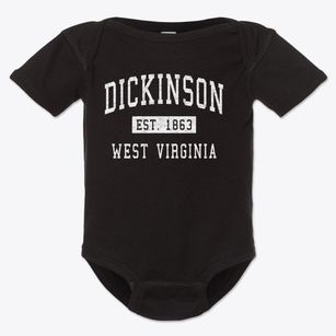 Dickinson West Virginia Classic Established Baby Onesie