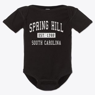 Spring Hill South Carolina Classic Established Baby Onesie