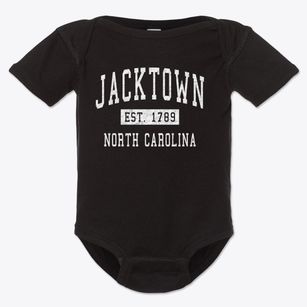 Jacktown North Carolina Classic Established Baby Onesie