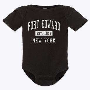 Fort Edward New York Classic Established Baby Onesie