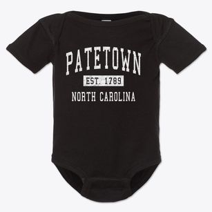 Patetown North Carolina Classic Established Baby Onesie