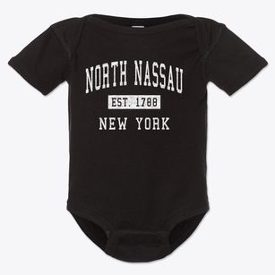 North Nassau New York Classic Established Baby Onesie