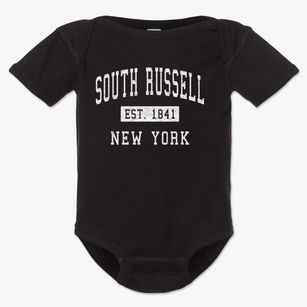 South Russell New York Classic Established Baby Onesie