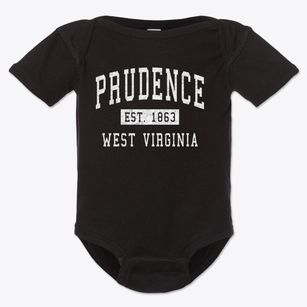 Prudence West Virginia Classic Established Baby Onesie