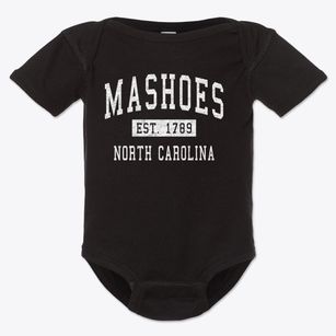 Mashoes North Carolina Classic Established Baby Onesie