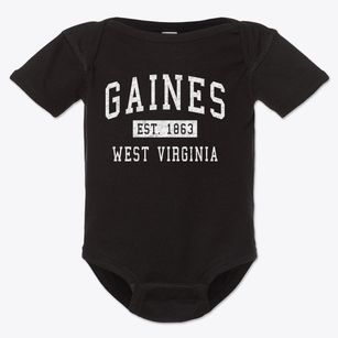 Gaines West Virginia Classic Established Baby Onesie
