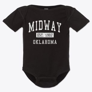 Midway Oklahoma Classic Established Baby Onesie