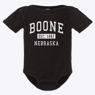 Boone Nebraska Classic Established Baby Onesie