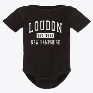 Loudon New Hampshire Classic Established Baby Onesie