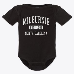 Milburnie North Carolina Classic Established Baby Onesie