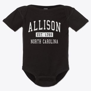 Allison North Carolina Classic Established Baby Onesie