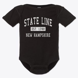 State Line New Hampshire Classic Established Baby Onesie