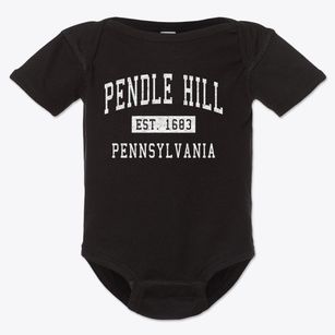 Pendle Hill Pennsylvania Classic Established Baby Onesie