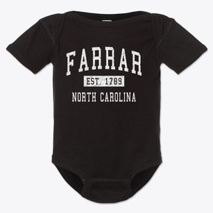 Farrar North Carolina Classic Established Baby Onesie