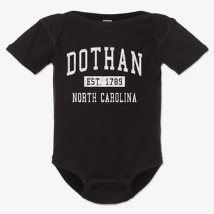 Dothan North Carolina Classic Established Baby Onesie