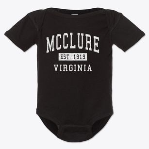 Mcclure Virginia Classic Established Baby Onesie