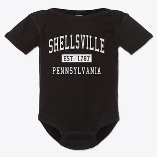 Shellsville Pennsylvania Classic Established Baby Onesie