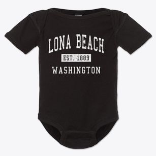Lona Beach Washington Classic Established Baby Onesie