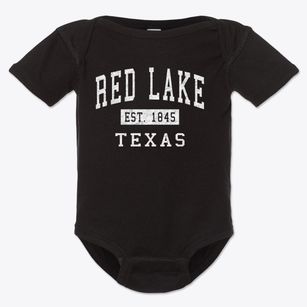Red Lake Texas Classic Established Baby Onesie