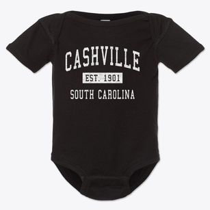Cashville South Carolina Classic Established Baby Onesie