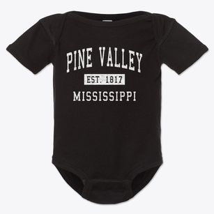 Pine Valley Mississippi Classic Established Baby Onesie