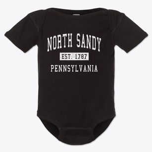 North Sandy Pennsylvania Classic Established Baby Onesie
