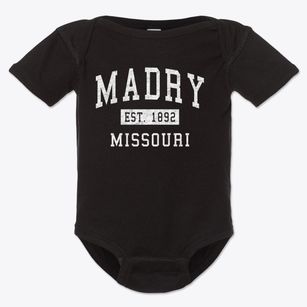 Madry Missouri Classic Established Baby Onesie
