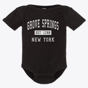 Grove Springs New York Classic Established Baby Onesie