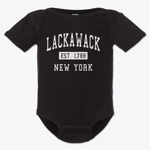 Lackawack New York Classic Established Baby Onesie
