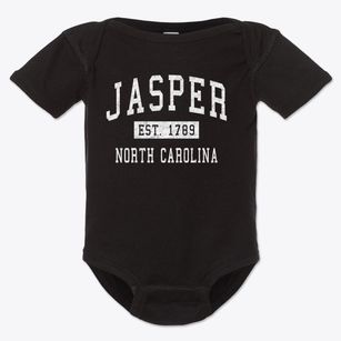 Jasper North Carolina Classic Established Baby Onesie