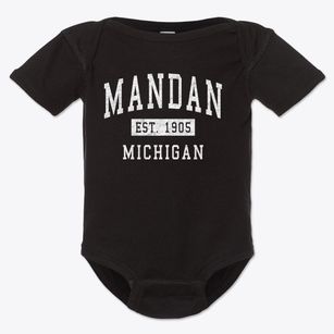Mandan Michigan Classic Established Baby Onesie