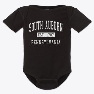 South Auburn Pennsylvania Classic Established Baby Onesie