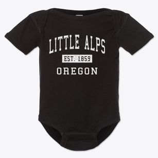Little Alps Oregon Classic Established Baby Onesie