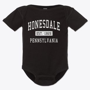 Honesdale Pennsylvania Classic Established Baby Onesie