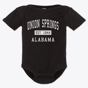 Union Springs Alabama Classic Established Baby Onesie