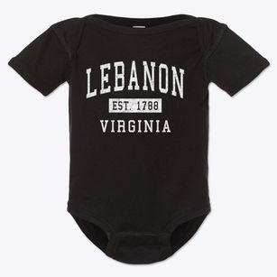 Lebanon Virginia Classic Established Baby Onesie
