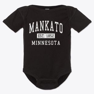 Mankato Minnesota Classic Established Baby Onesie