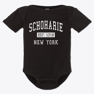 Schoharie New York Classic Established Baby Onesie