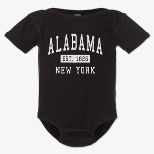 Alabama New York Classic Established Baby Onesie