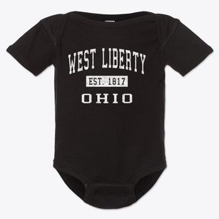 West Liberty Ohio Classic Established Baby Onesie