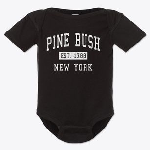 Pine Bush New York Classic Established Baby Onesie
