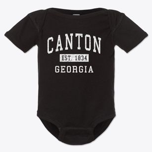 Canton Georgia Classic Established Baby Onesie