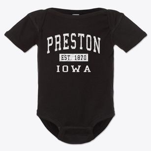 Preston Iowa Classic Established Baby Onesie