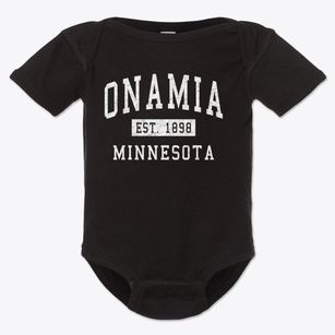 Onamia Minnesota Classic Established Baby Onesie