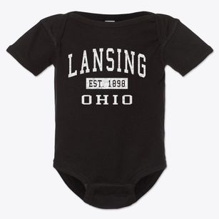 Lansing Ohio Classic Established Baby Onesie