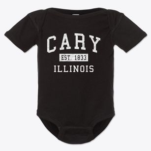 Cary Illinois Classic Established Baby Onesie