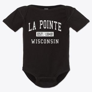 La Pointe Wisconsin Classic Established Baby Onesie